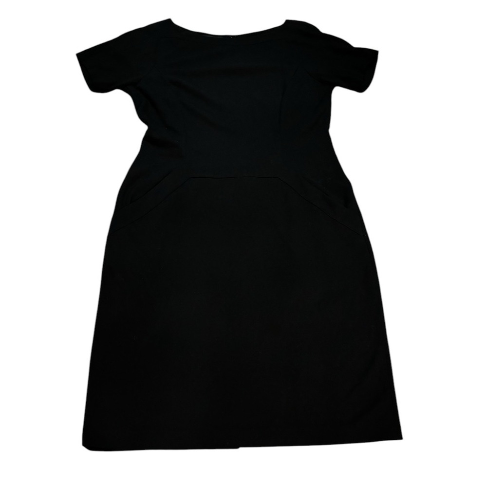 Lafayette 148 Short Sleeve Bodycon Dress Black Size 4